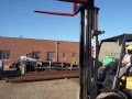 DAEWOO FORKLIFT 8,000 LBS PNEUMATIC TIRES PROPANE-SIDE SHIFT-3 STAGE