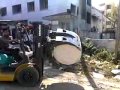 KOMATSU FORKLIFT WITH PRC ATTACHMENT